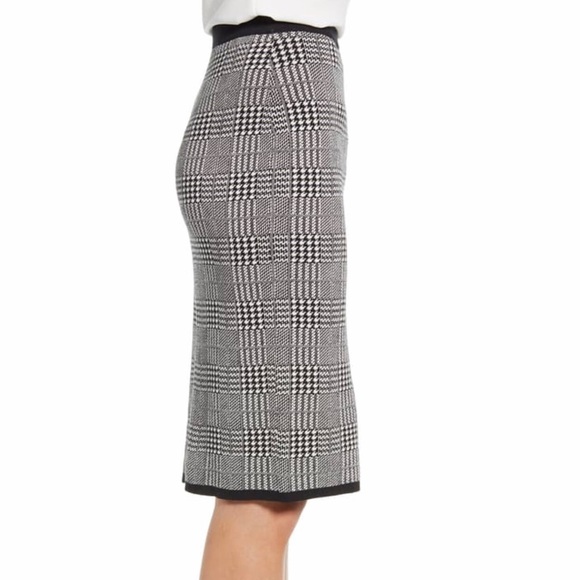 Vince Camuto Plaid Sweater Skirt S - Picture 3 of 9